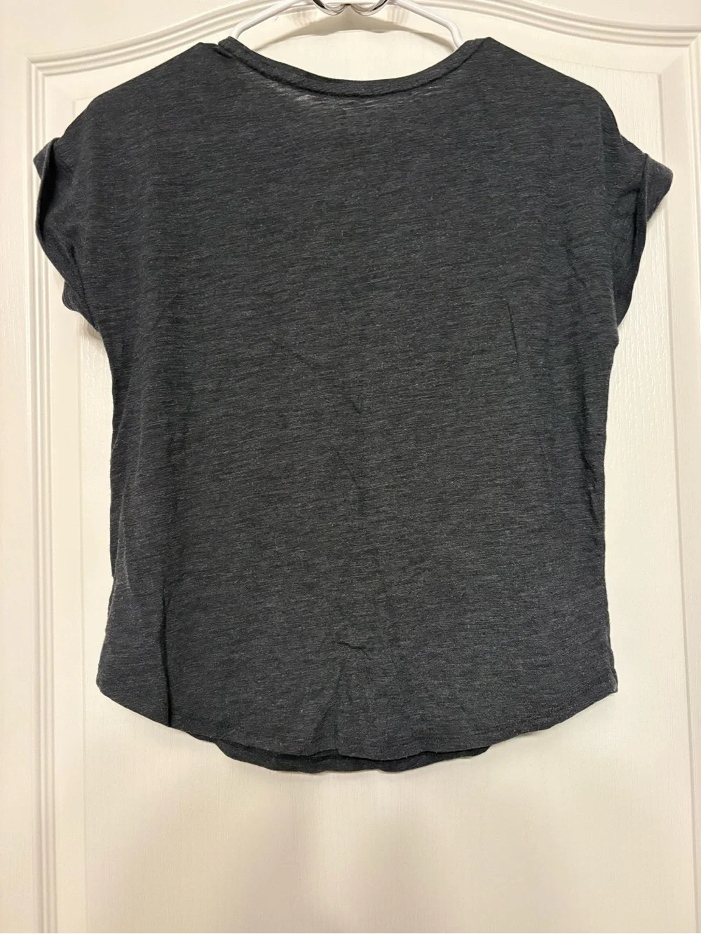 Old Navy Charcoal Graphic Tee with Cream Logo